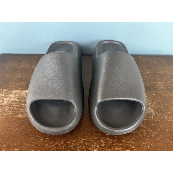 Adidas Yeezy Slides "Dark Onyx" Men's Size 10 ID5103 - Picture 6 of 11